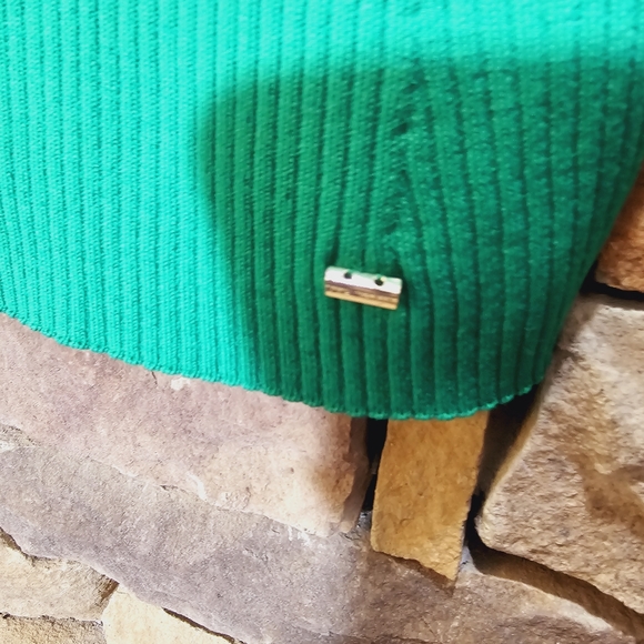 Ted Baker Green Rib Square Neck Top Medium - Picture 6 of 11